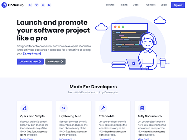 CoderPro - Startup Template