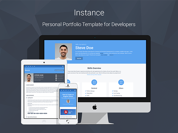 Instance - Portfolio Template